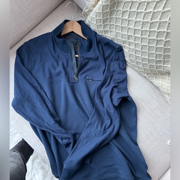 Ted Baker Quarter Zip Sweater - Picture 2 of 4